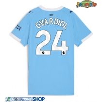 Maglie da calcio Manchester City Josko Gvardiol #24 Prima Maglia Femminile 2025-26 Manica Corta
